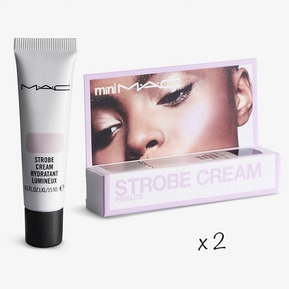 MAC *BUNDLE* 2x Mini Strobe Cream PINKLITE 1 oz Total - Picture 9 of 13